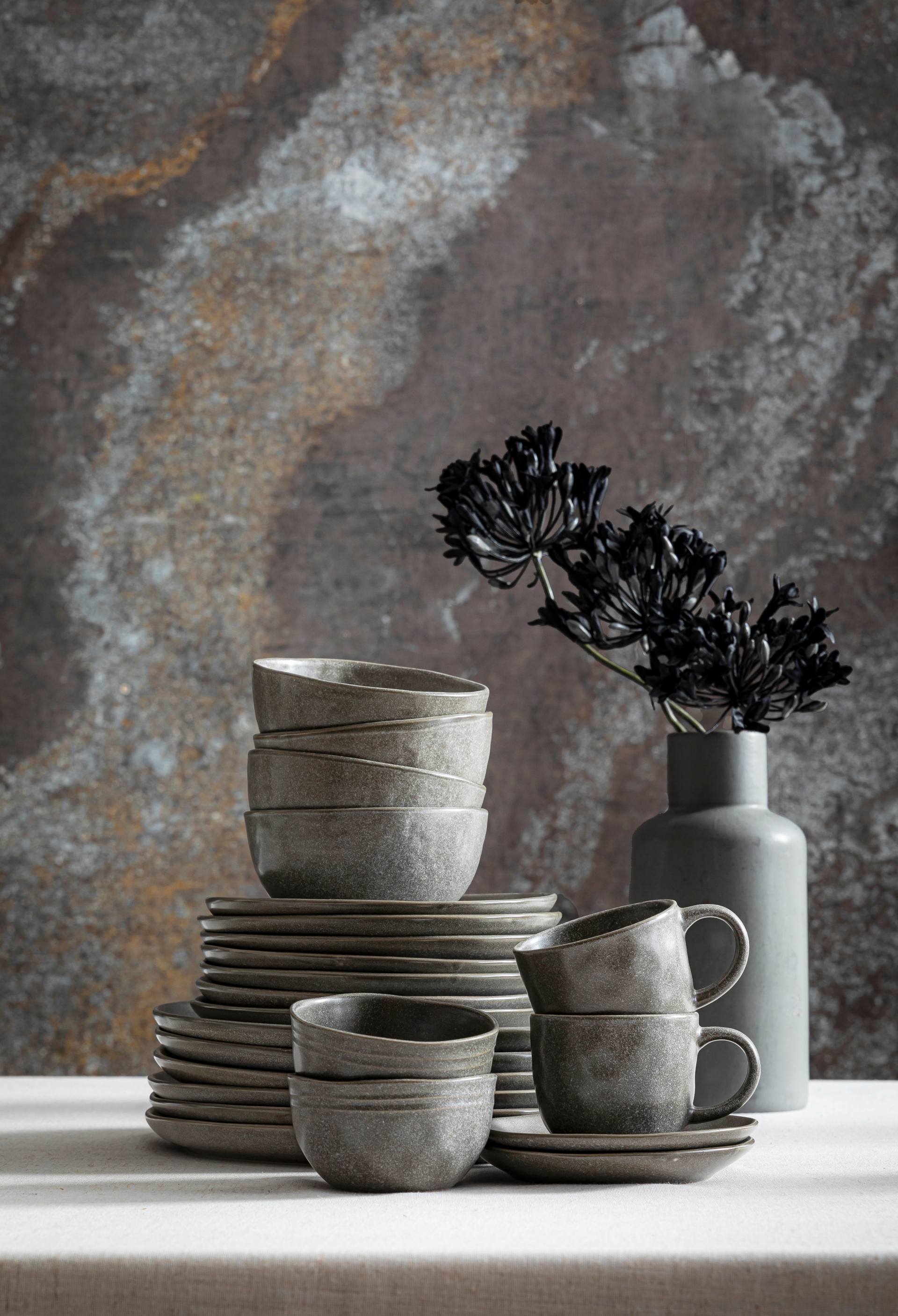 Platte "Sofia" grau milieu