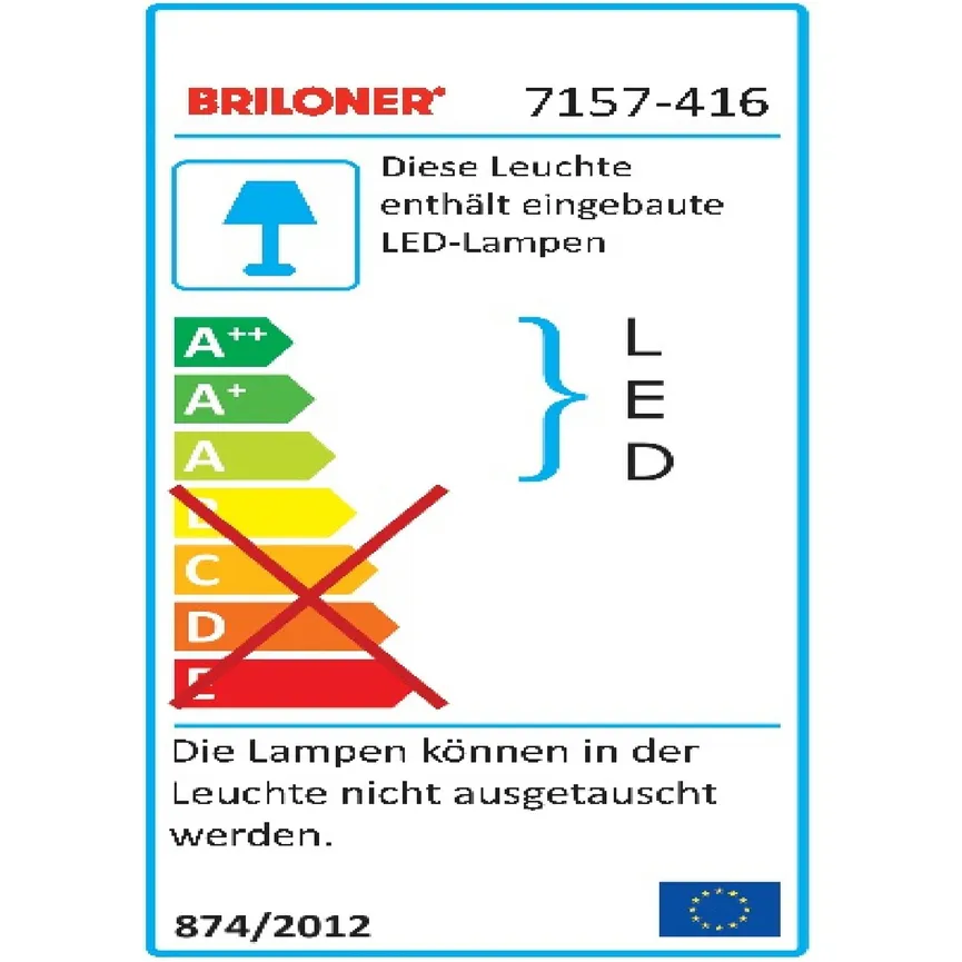 Deckenleuchte "Slim" energielabel