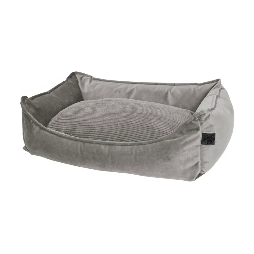 Hundebett Velours Smoke detail