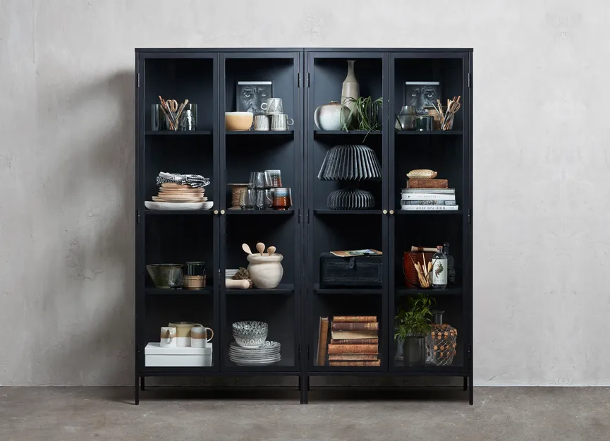 Vitrine 2-trg. milieu