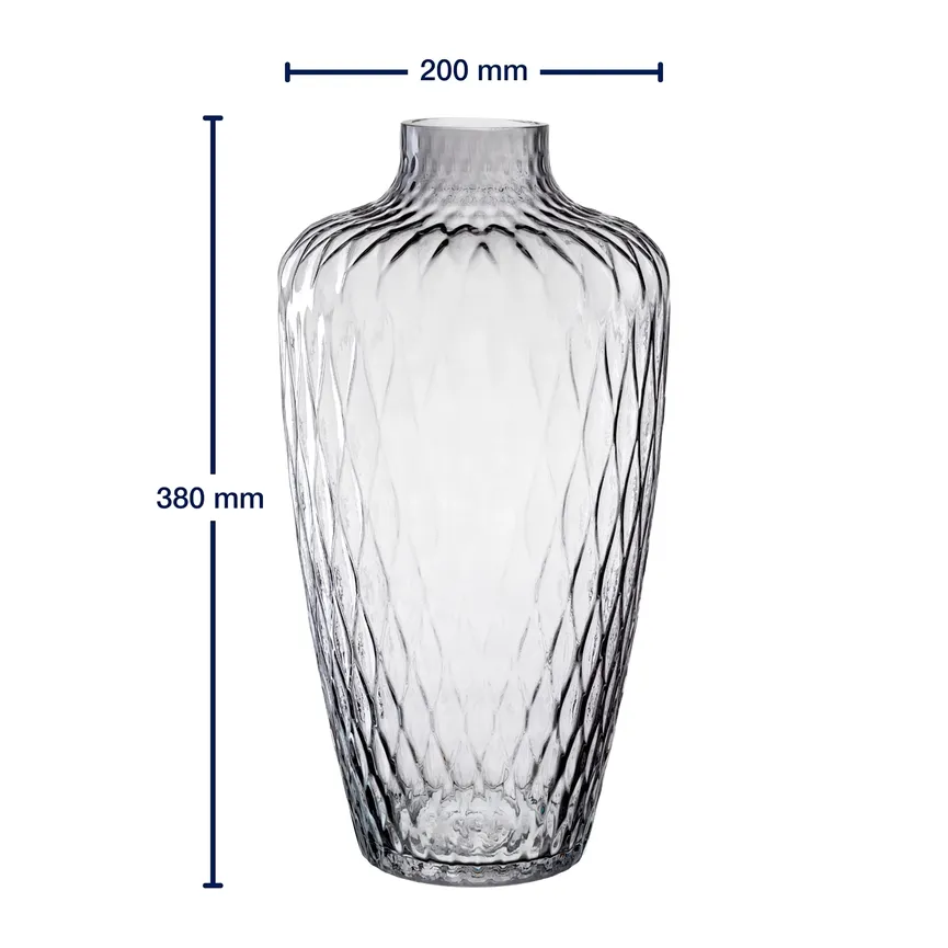 Vase "Giulia" grau detail