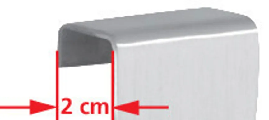 Türgarderobe Rondo Edelstahl detail
