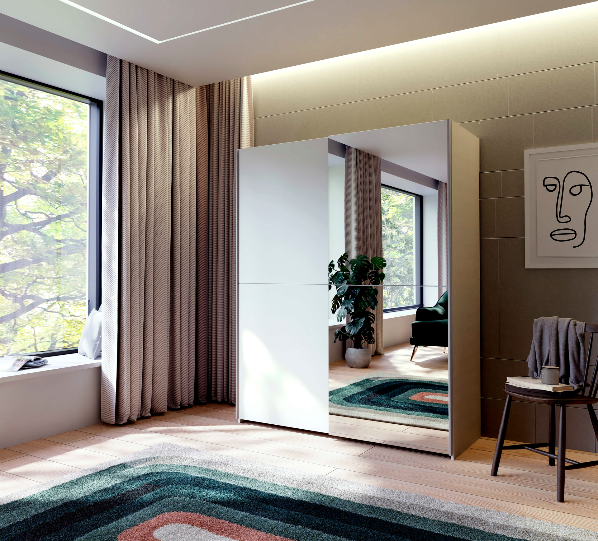 Schwebetürenschrank