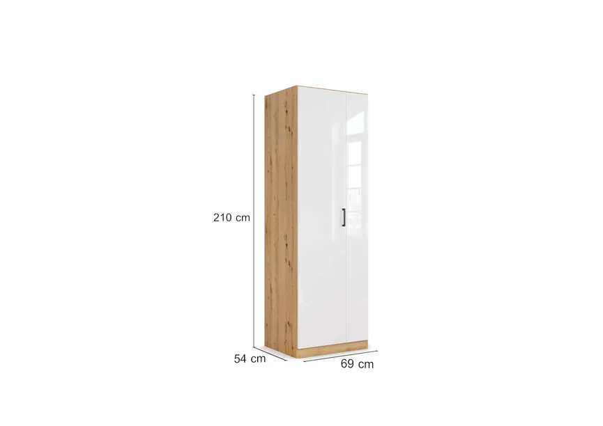 Schrank 2T/H210/Hochglanz detail