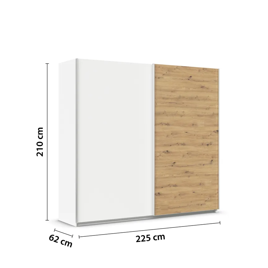 Schwebetürenschrank 2-trg. detail