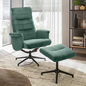 Sessel mit Hocker