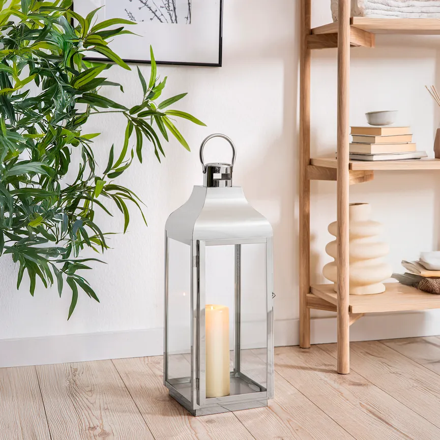 Laterne silber milieu