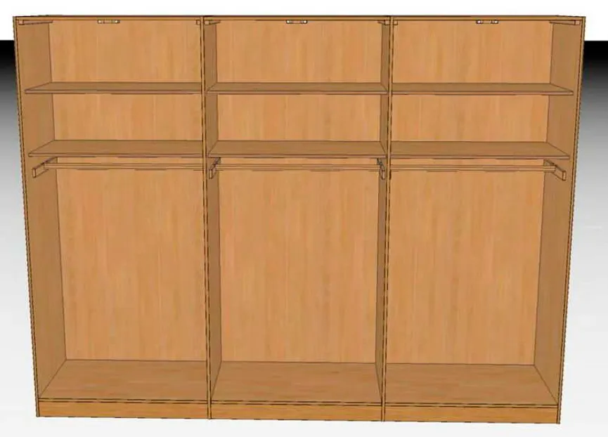 Drehtürenschrank detail