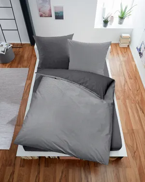 Melange-Flanell-Bettwäsche