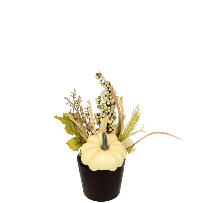 Gesteck "Kürbis" creme hauptaufnahme