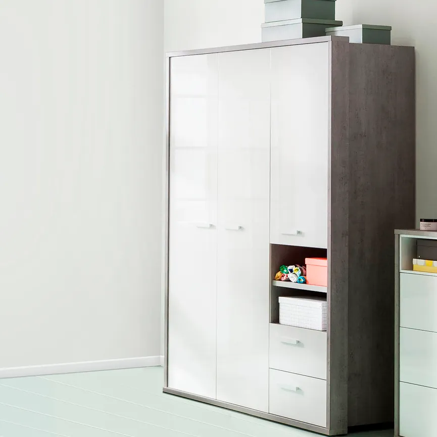 Kleiderschrank 3-trg. milieu