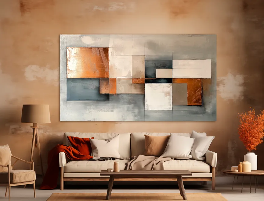 Wandbild "Copper Abstract I" milieu