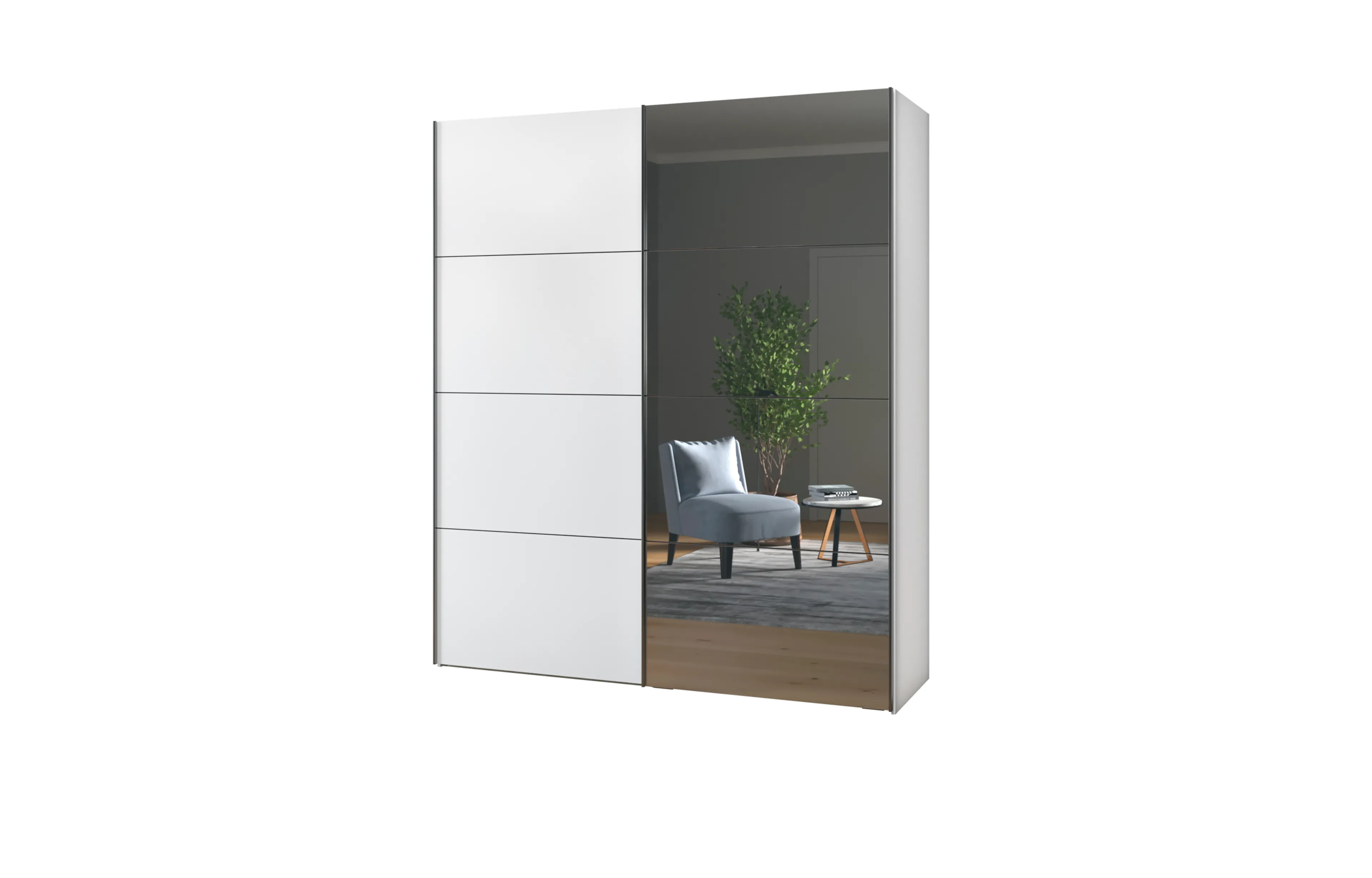 Schwebetürenschrank Top-Slideline 203 x 236 cm