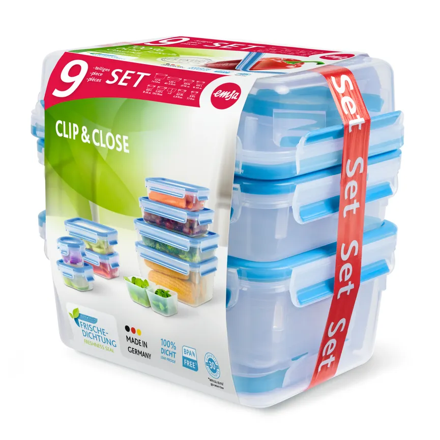 Frischhaltedosenset 9-tlg. detail