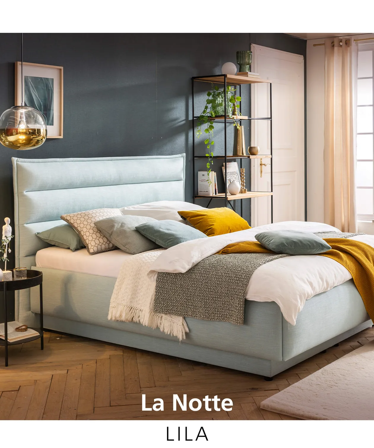 Polsterbett Lila Kollektion LaNotte