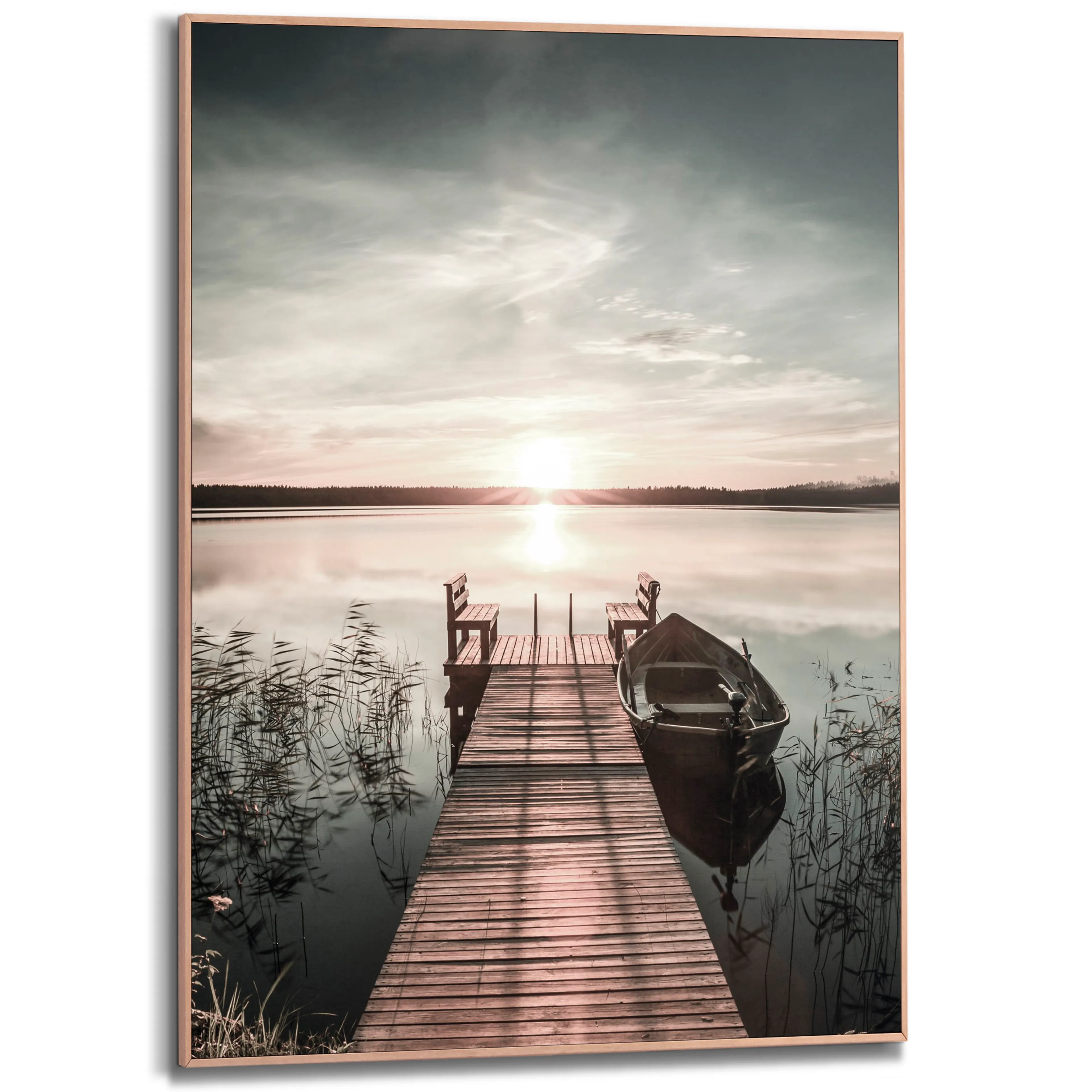 Wandbild 50 x 70 cm
 Scandic Jetty
