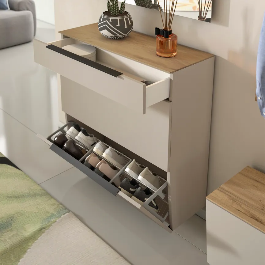 Hänge-Schuhschrank detail