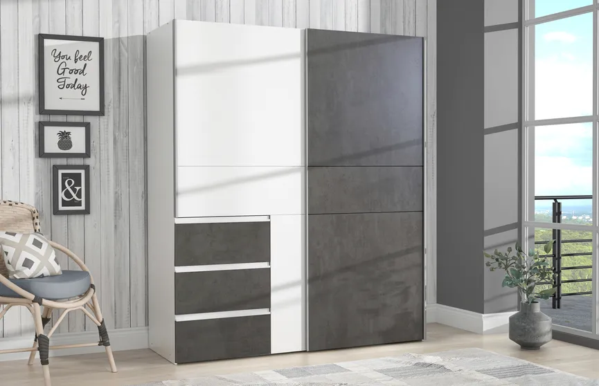 Schwebetürenschrank 2-trg. milieu