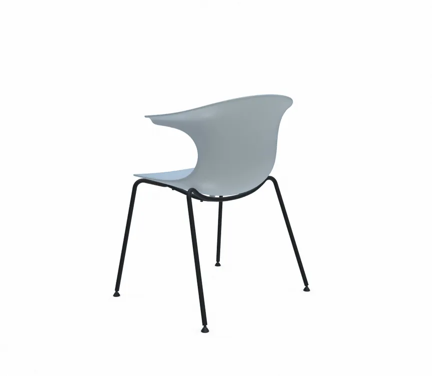 Stuhl 4 Legs black detail