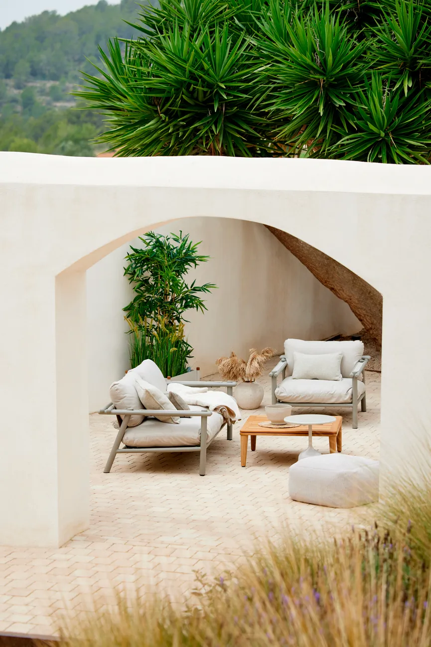 Loungesessel+Kissensatz milieu