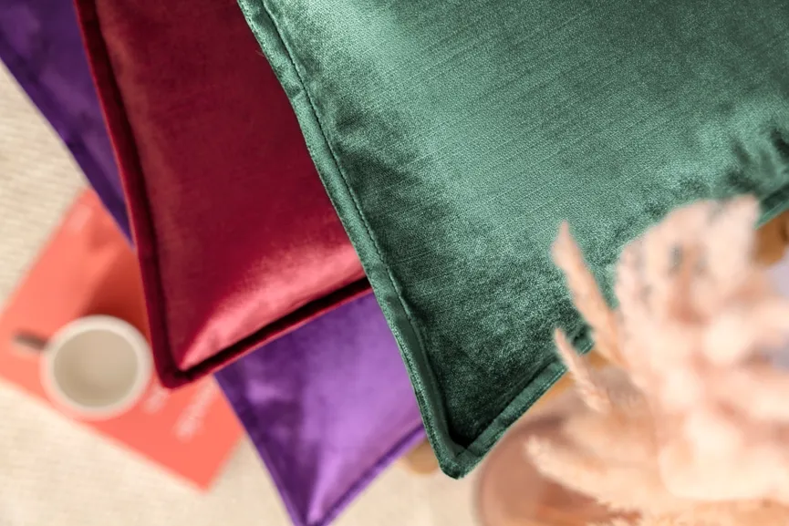 Kissenhülle Shiny grün milieu