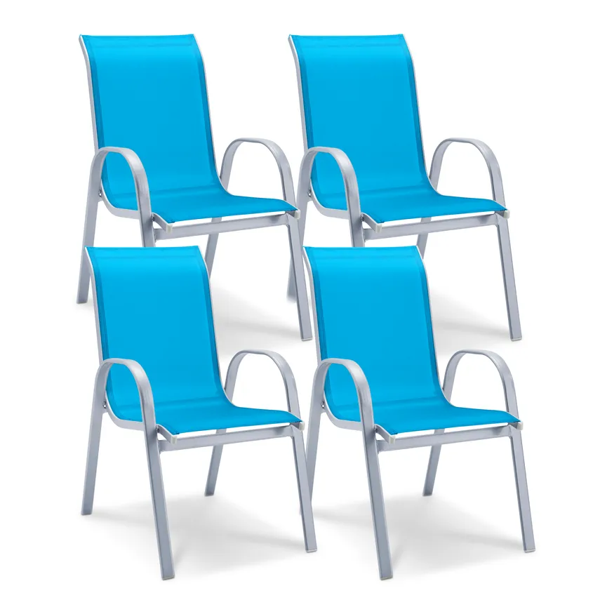 4 Stapelsessel türkis hauptaufnahme