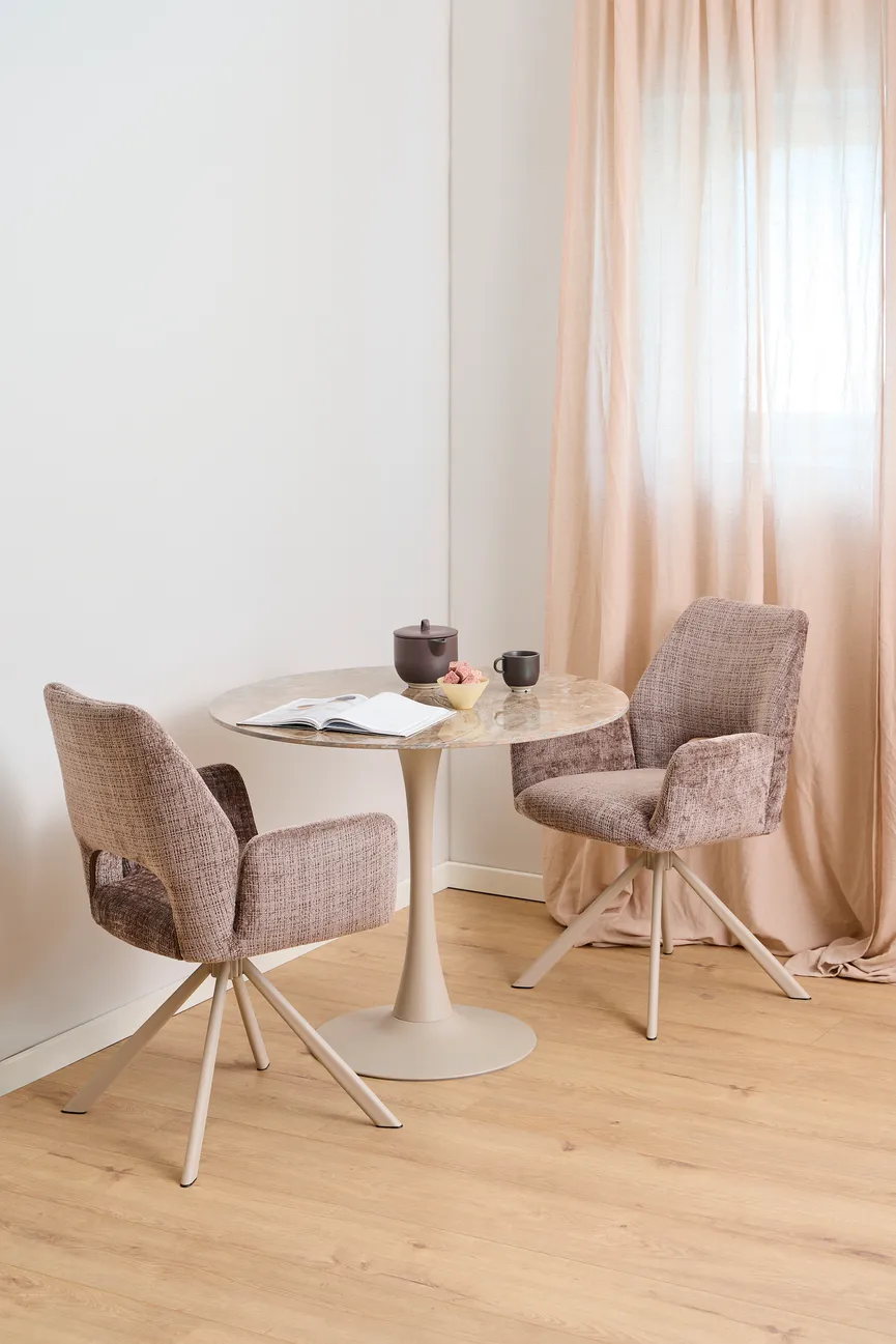 Esstisch Ø 90cm DK milieu