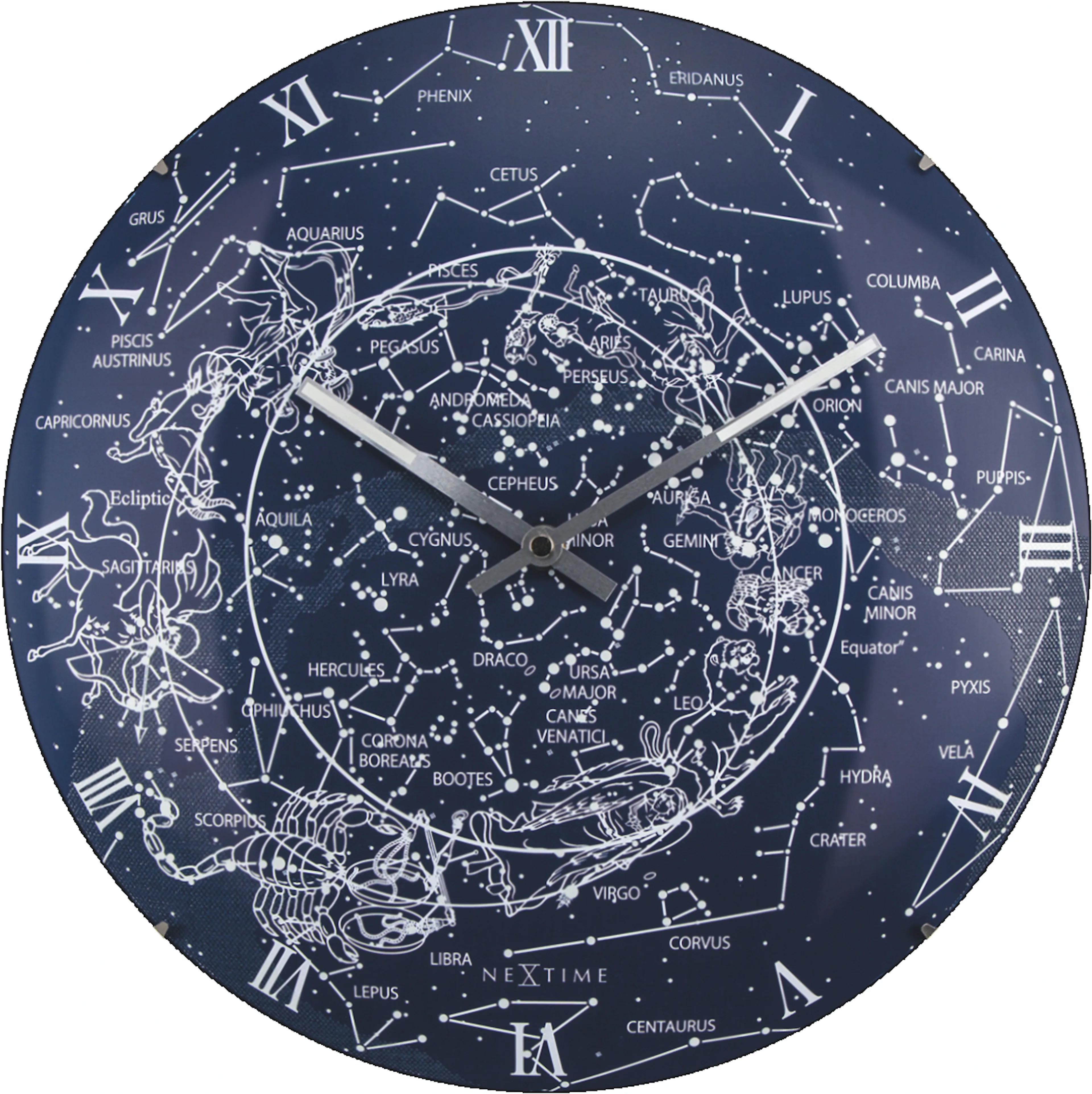 Quarzwanduhr Milky Way Dome Ø 35 cm