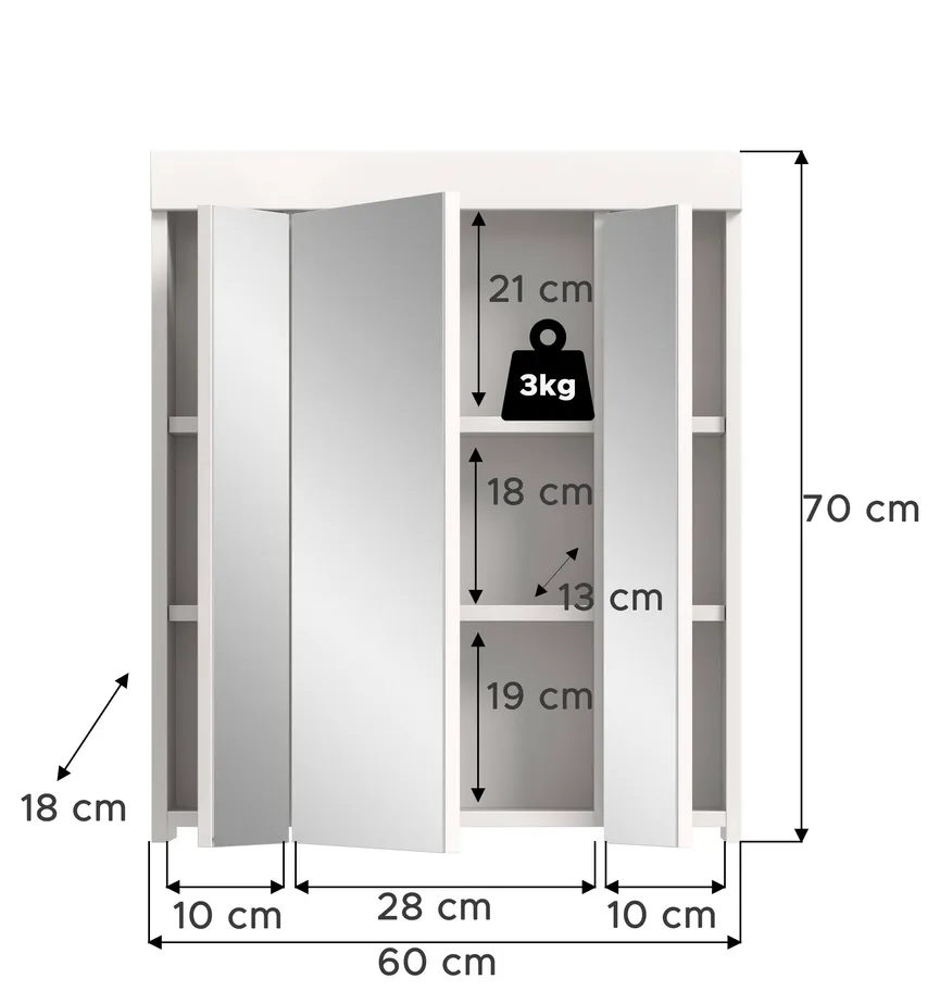 Spiegelschrank detail