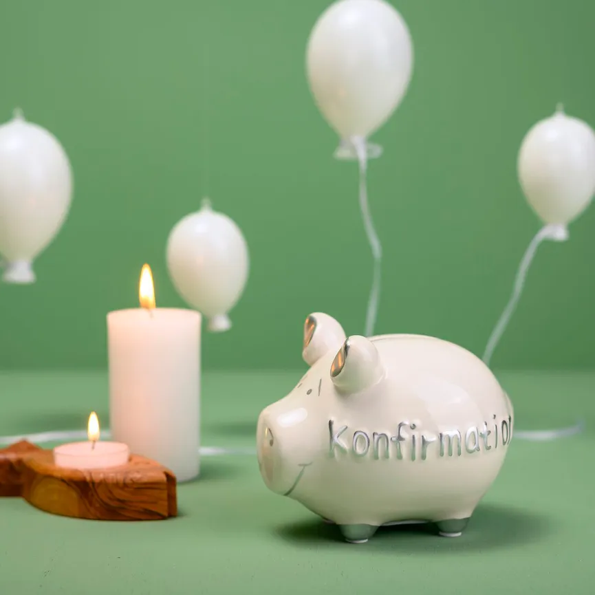 Sparschwein "Konfirmation" milieu