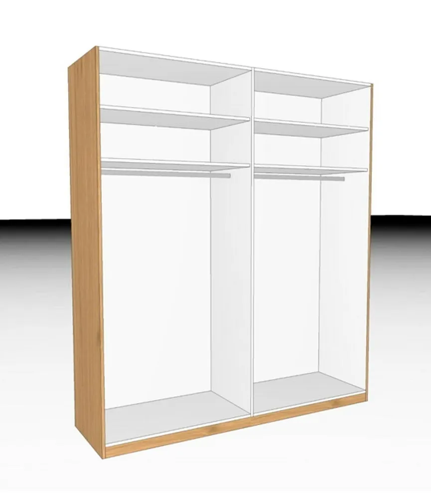 Drehtürenschrank 4-trg. detail
