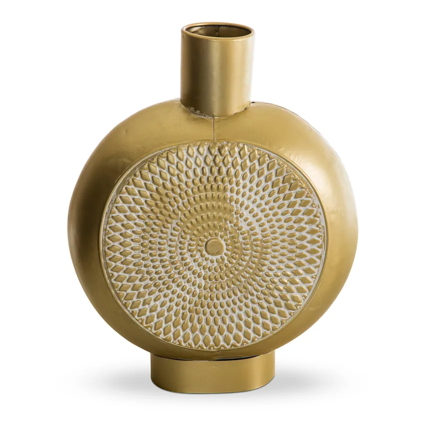 Vase "Rund" S gold detail