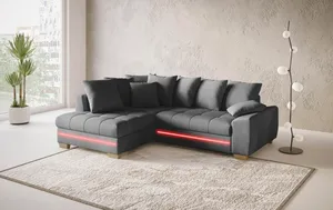 Ecksofa mit LED-Beleuchtung