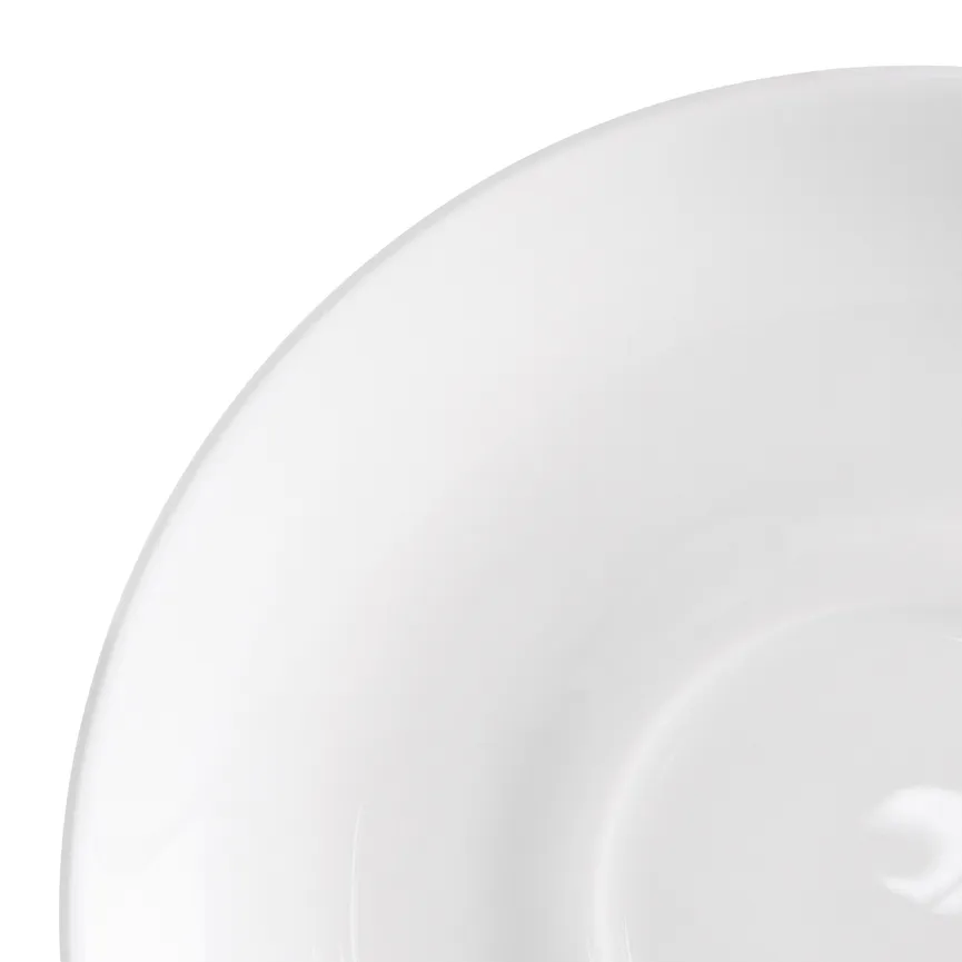 Kaffeeuntertasse "Mia" weiß detail