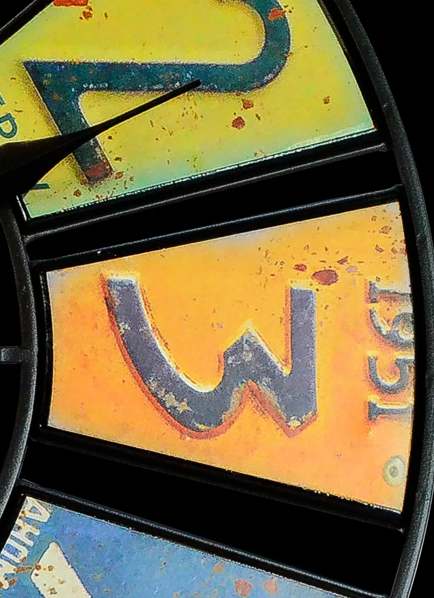 Quarzwanduhr detail