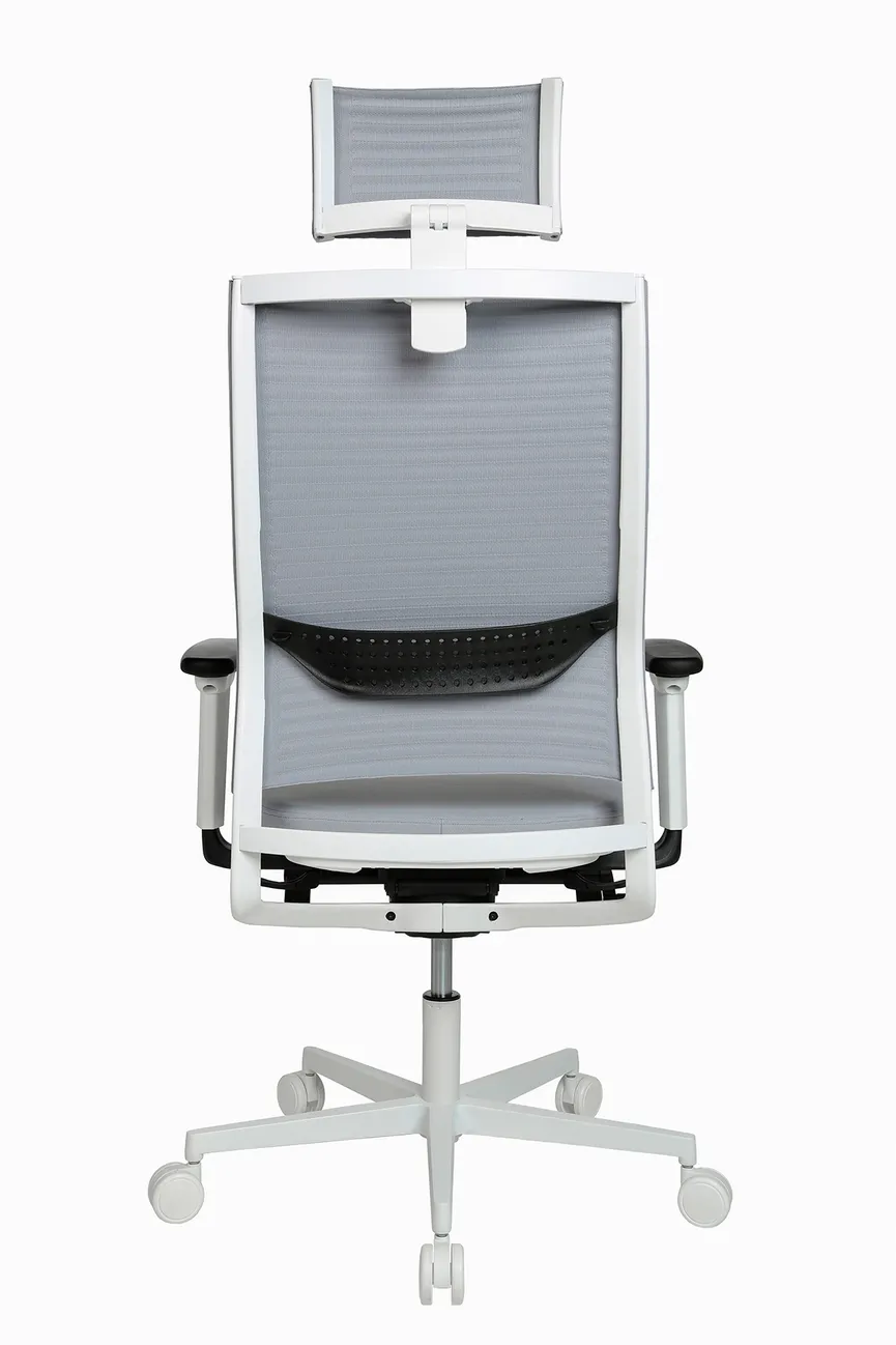 Drehstuhl grau detail