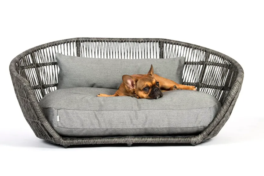 Hundesofa Prado Smooth Black material_farbe