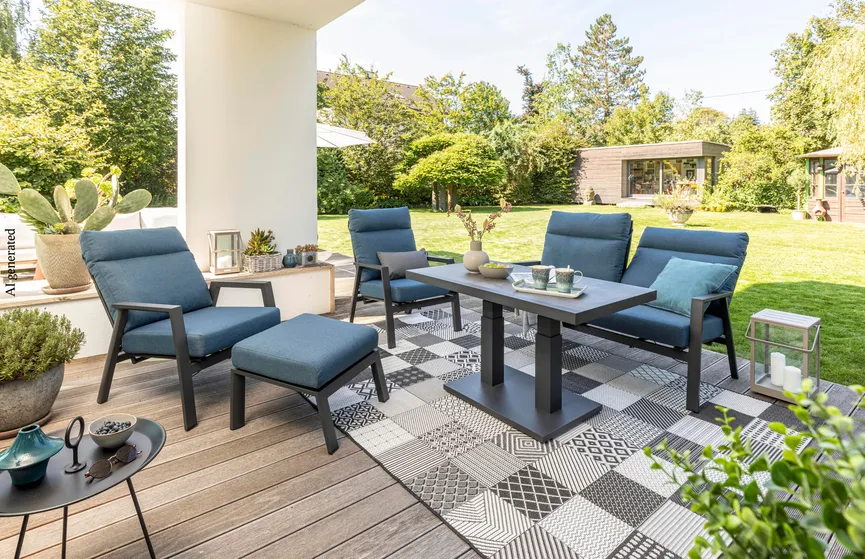 Loungetisch Deluxe Lounge Alu 70 x 120