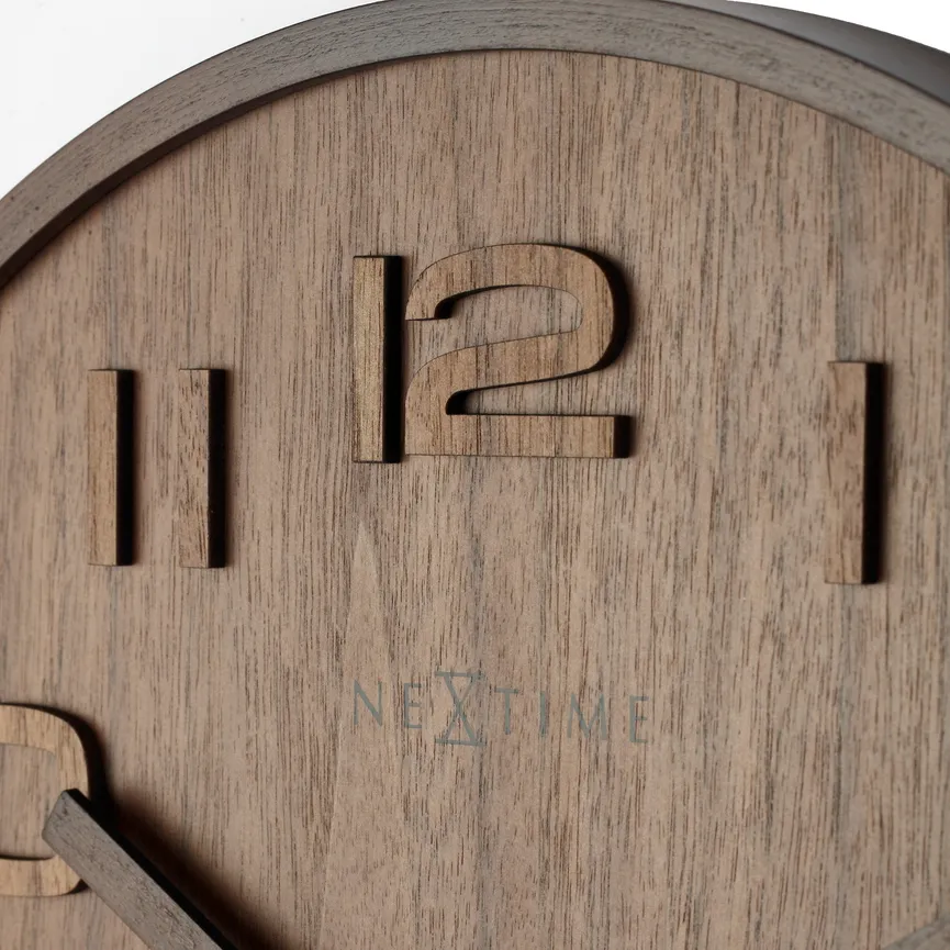 Quarzwanduhr "Wood Medium" detail