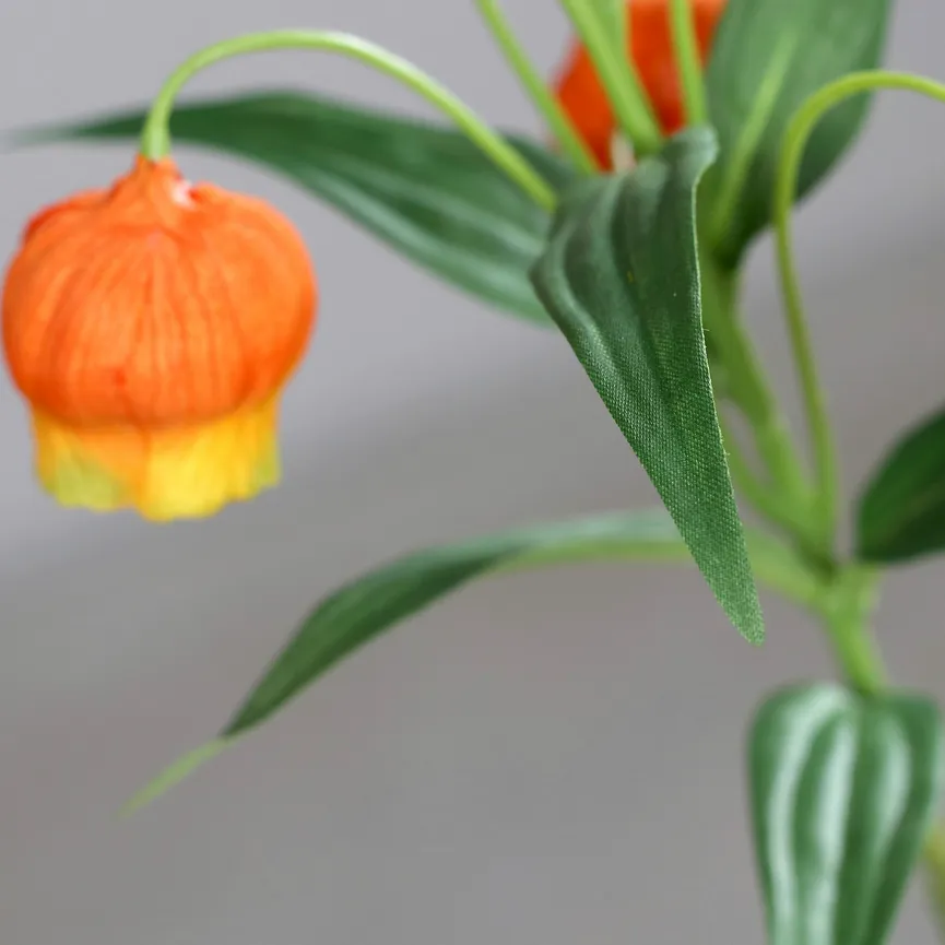 Lampion Blume orange detail