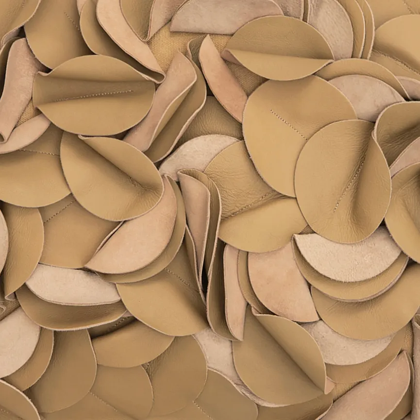 Kissen "Dorothy Leather" beige material_farbe