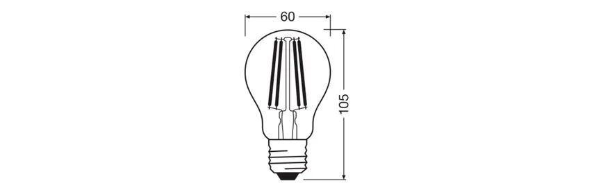 E27/3,8W LED Birne detail