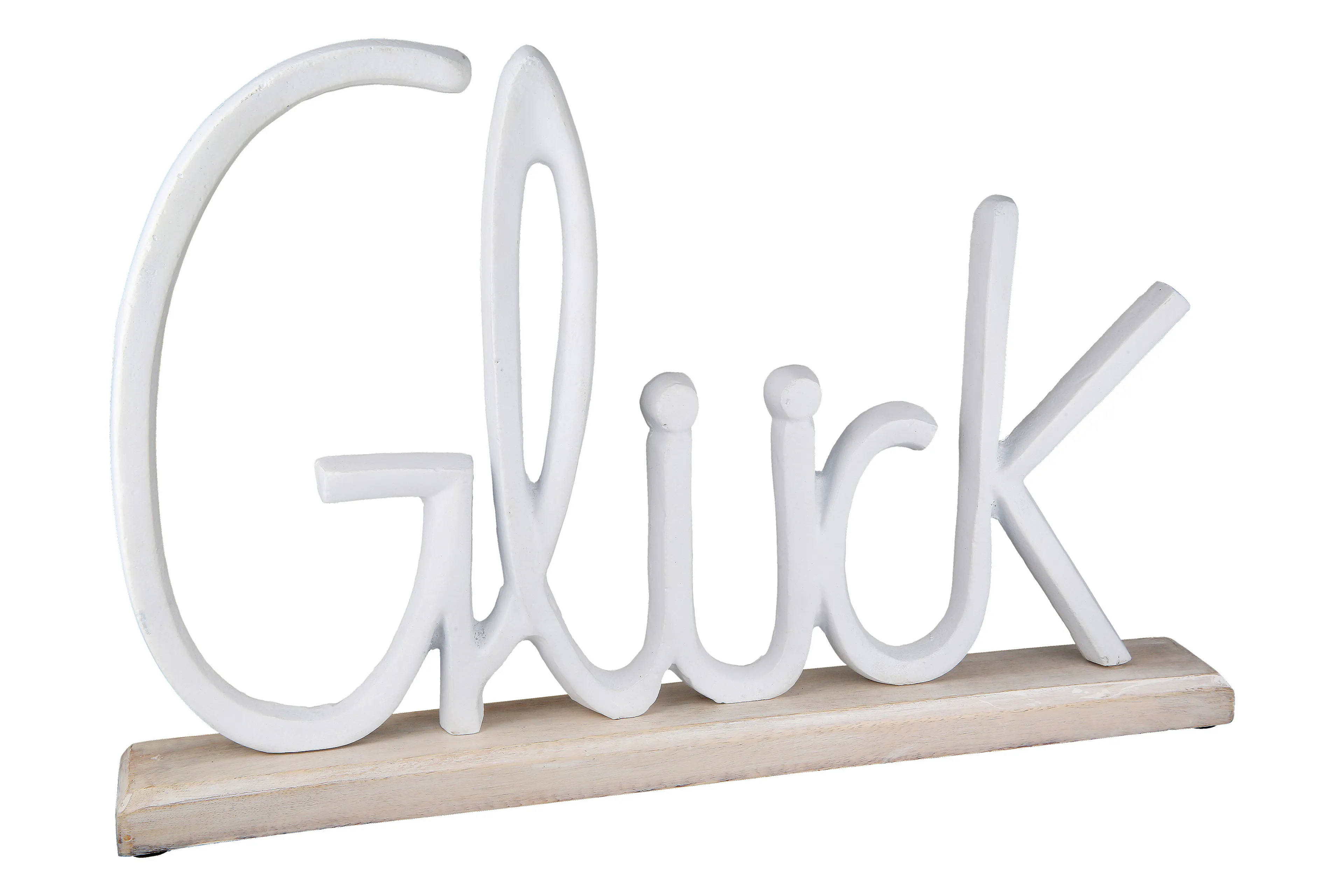 Deko-Objekt Schriftzug - Glück 43 cm
