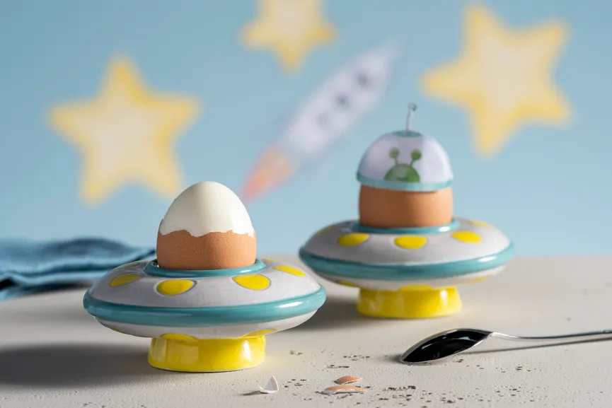 Eierbecher "Avventura" Weltall milieu