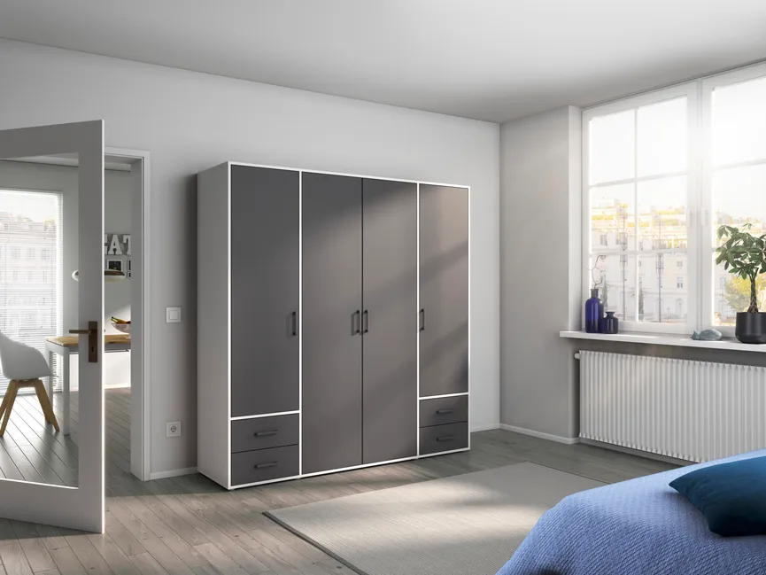 Drehtürenschrank 4-trg. milieu