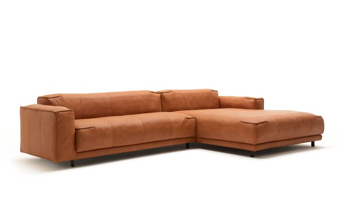 freistil Ecksofa Orange 136