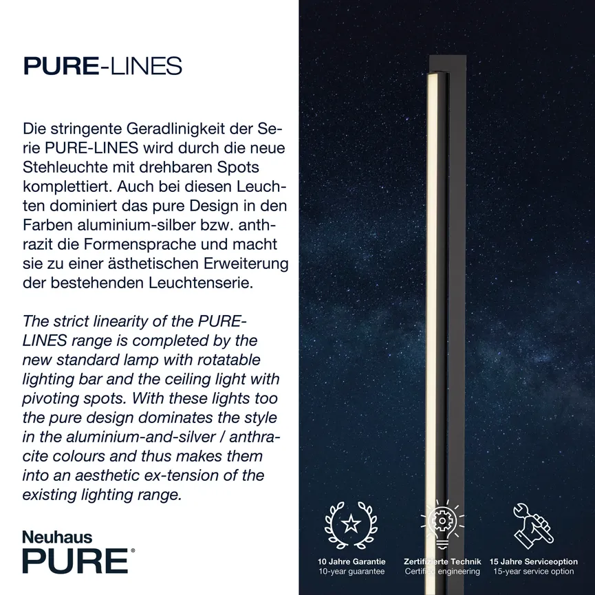 Stehleuchte "PURE-Lines" detail