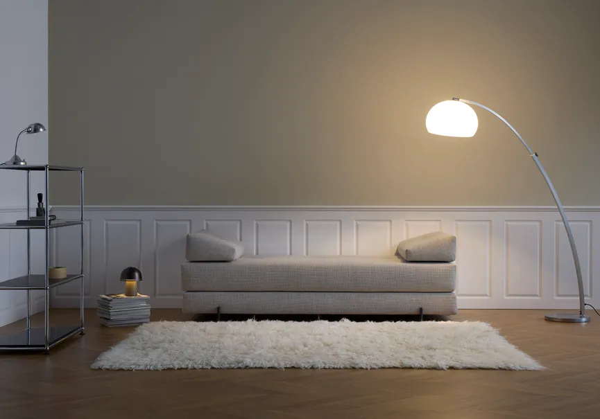Klappsofa Indu schwarz detail