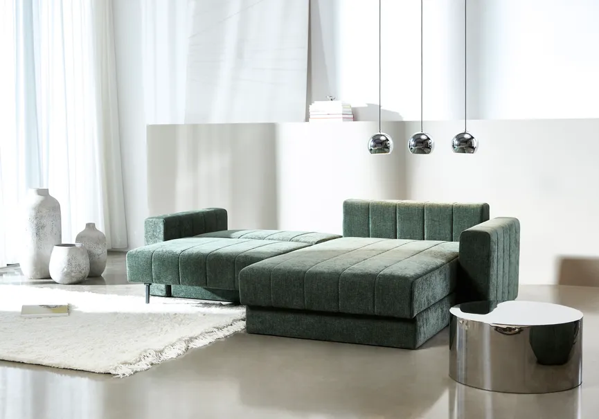 Schlafsofa Lounger + Armlehnen detail