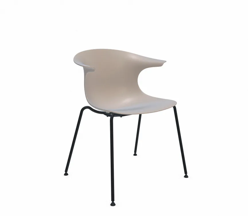 Stuhl 4 Legs black material_farbe